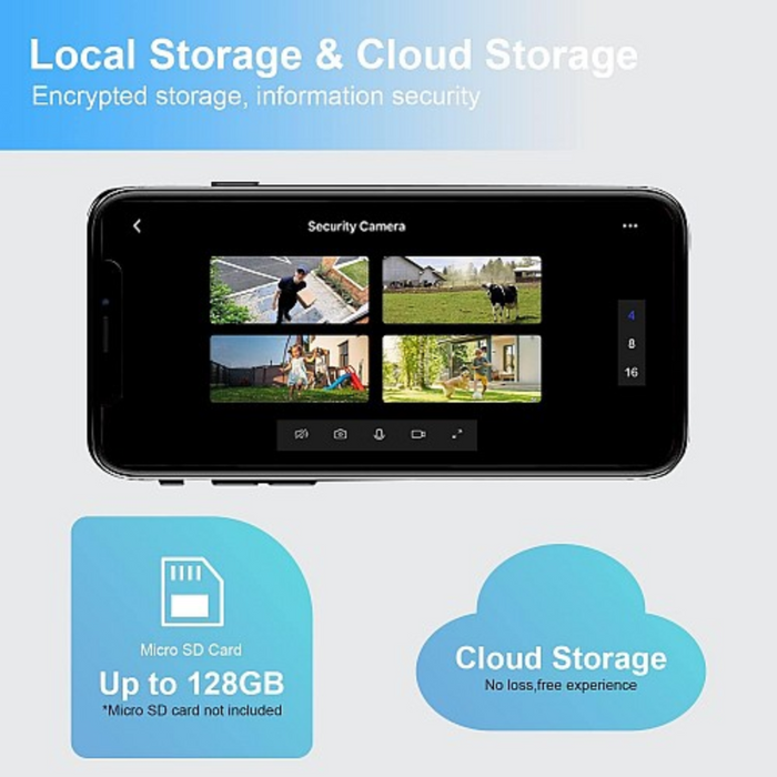 WOOX Outdoor Battery Camera 3MP PTZ with Solar Panel R3569