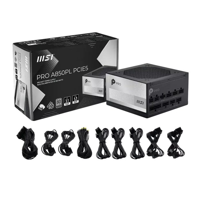 MSI Pro Power Supply A850PL Platinum 850W