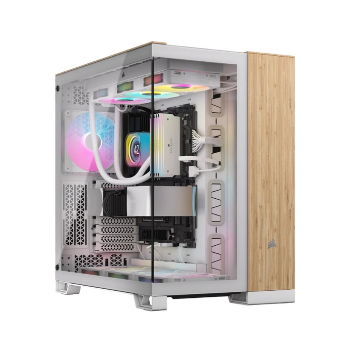 Corsair PC Case CC-9011284-WW RGB Bamboo White