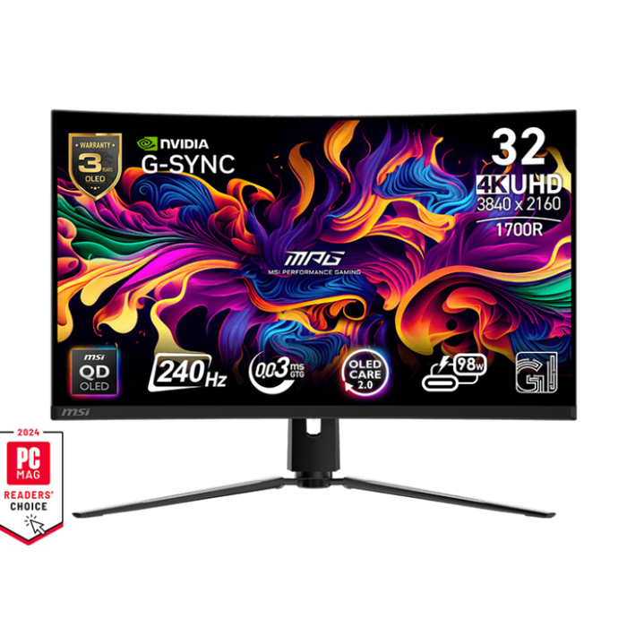 MSI Gaming Monitor MPG 321CURX QD-OLED 32" UHD 240Hz