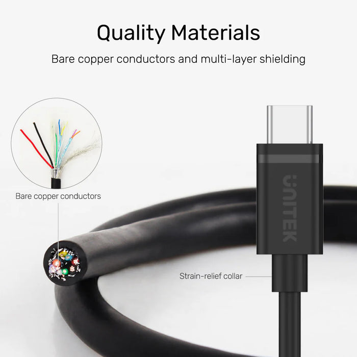 Unitek USB-C to USB-C 3.0 Cable 3.0m Y-C477BK-3M