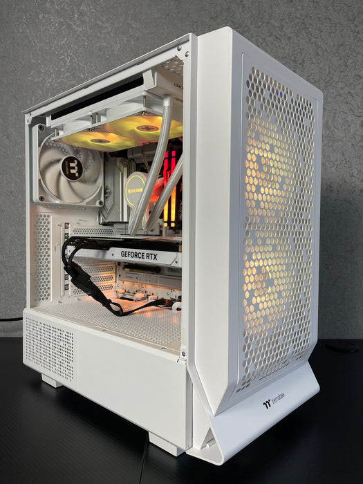 Thermaltake PC Case Ceres 330 TG ARGB White Mid