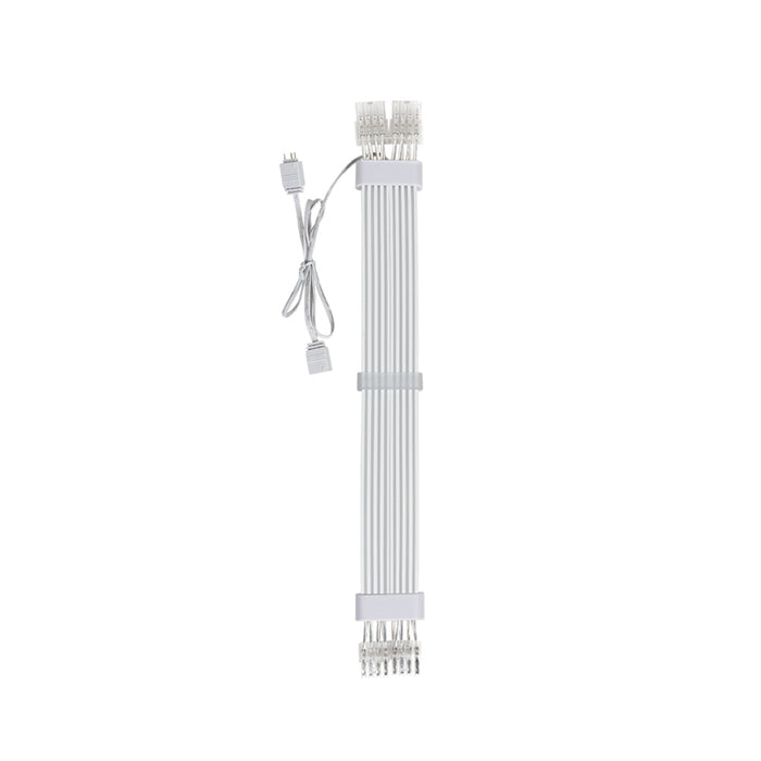AsiaHorse 2*8pin Flat RGB Cable White