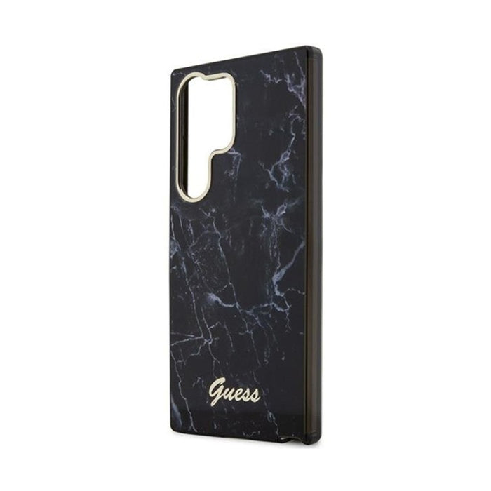 Guess Mobile Phone Case S23 Ultra S918 Black / Black Hardcase Marble