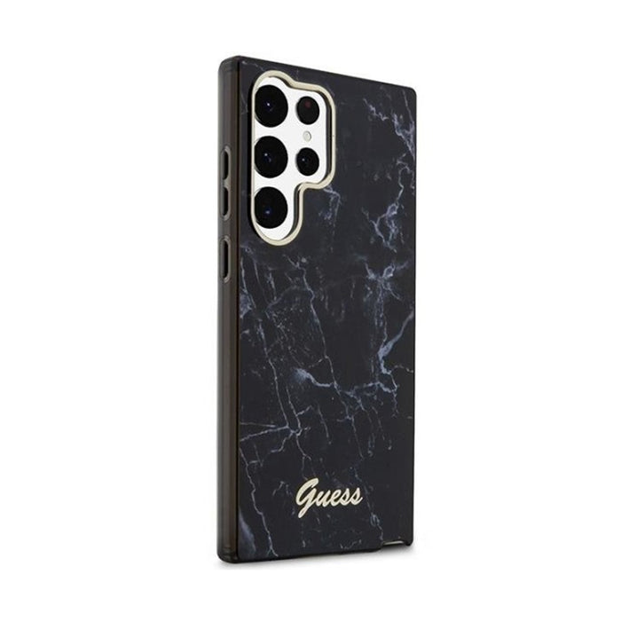 Guess Mobile Phone Case S23 Ultra S918 Black / Black Hardcase Marble