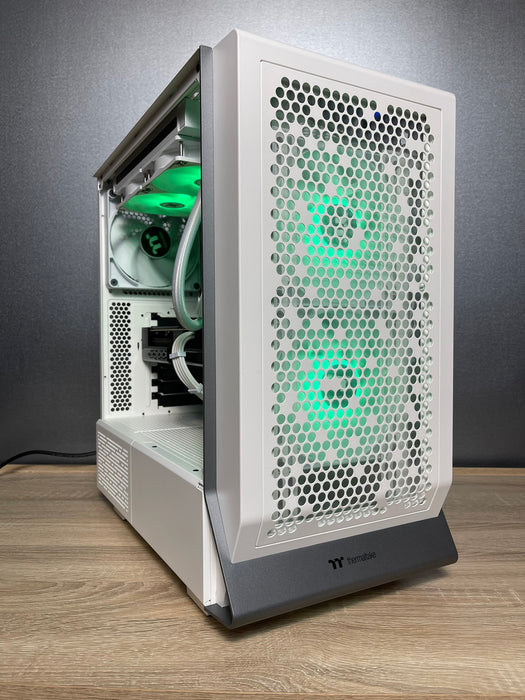 Thermaltake PC Case Ceres 300 TG ARGB Snow Mid Tower Chassis