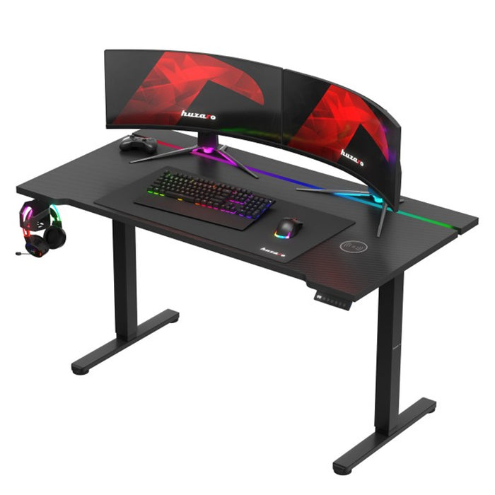 Huzaro Hero 8.7 RGB LED Electric Desk Black