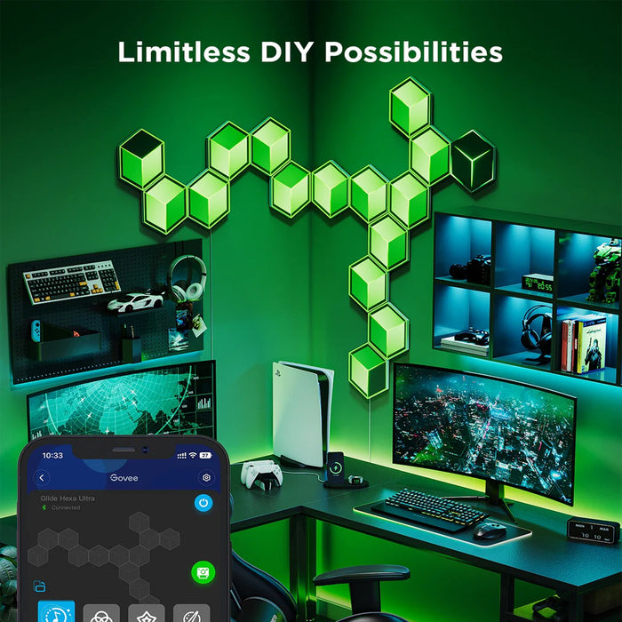 Govee Gaming Wall Glide Hexa Ultra Light Panels H606A