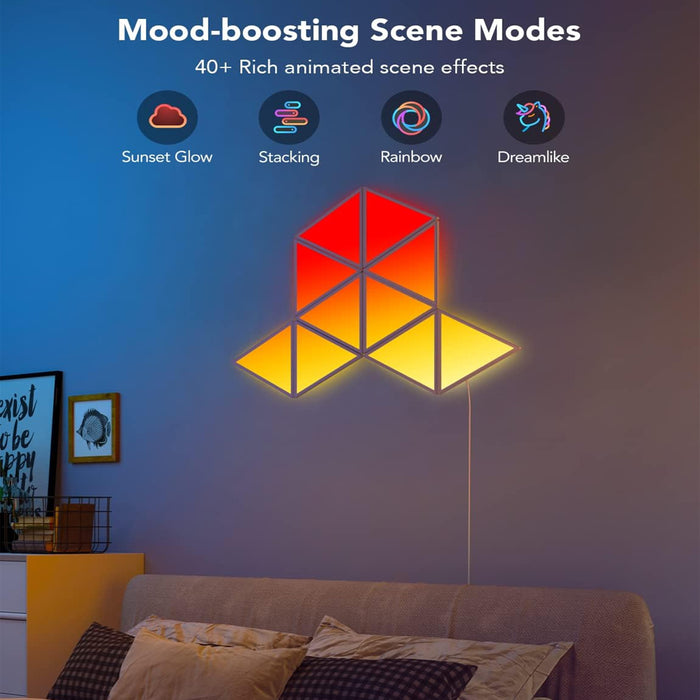 Govee Gaming Wall Glide Triangle Light Panels B6067