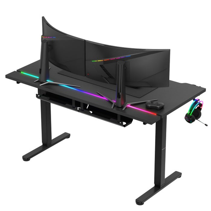 Huzaro Hero 8.7 RGB LED Electric Desk Black
