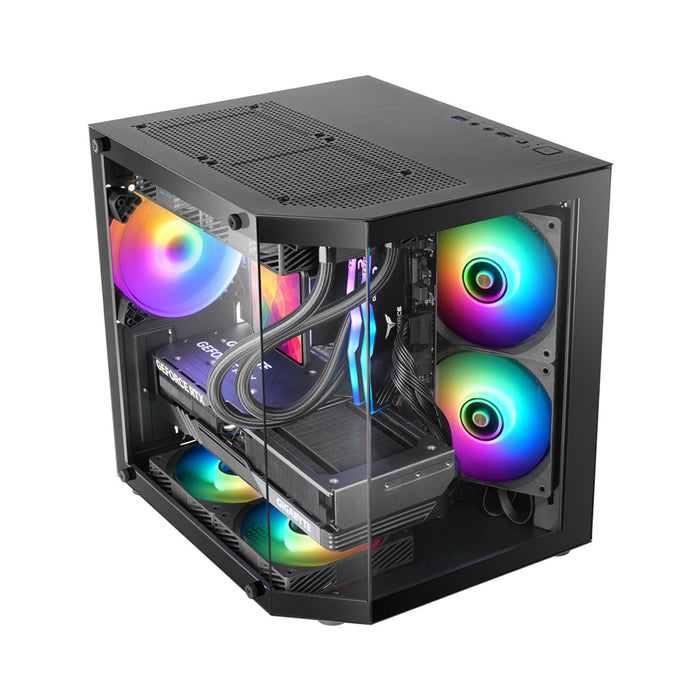 Tacens PC Case Mars Gaming MC-3TLITE Mini Tower Black