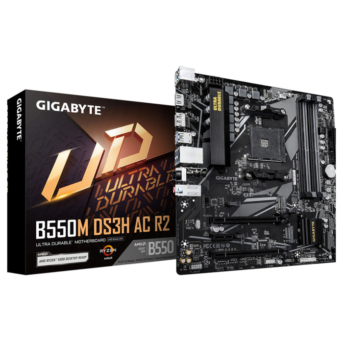 Gigabyte Motherboard B550M DS3H AC R2