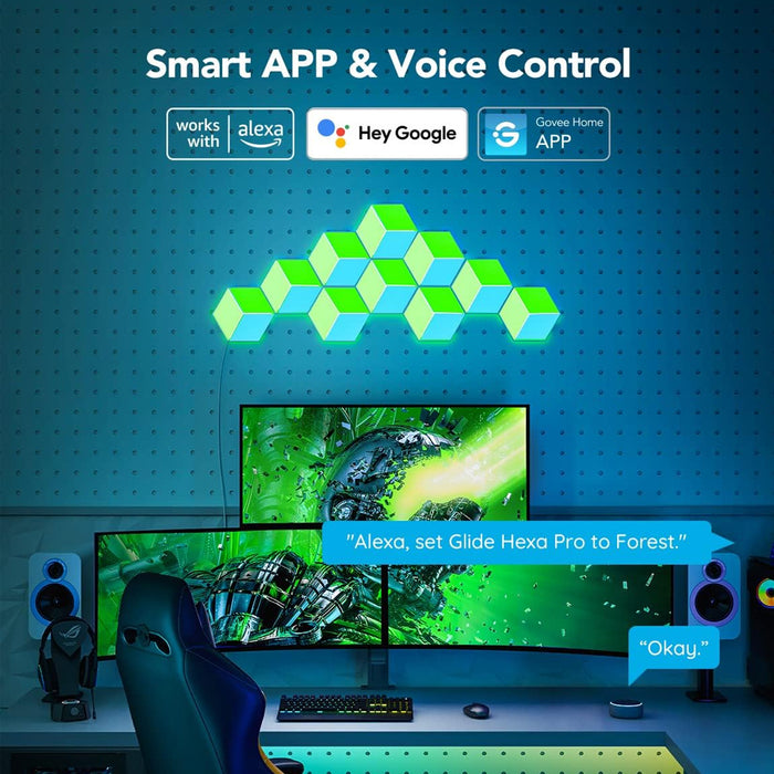 Govee Gaming Wall Glide Hexa Pro Light Panels H6066