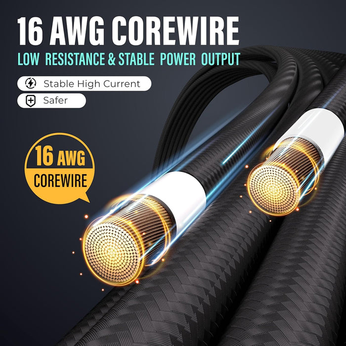 AsiaHorse PCIE5.0 Extension Sleeved Braided Cables x4