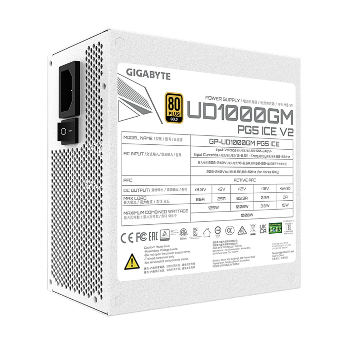 Gigabyte Power Supply UD1000GM PG5 V2 ICE 1000W