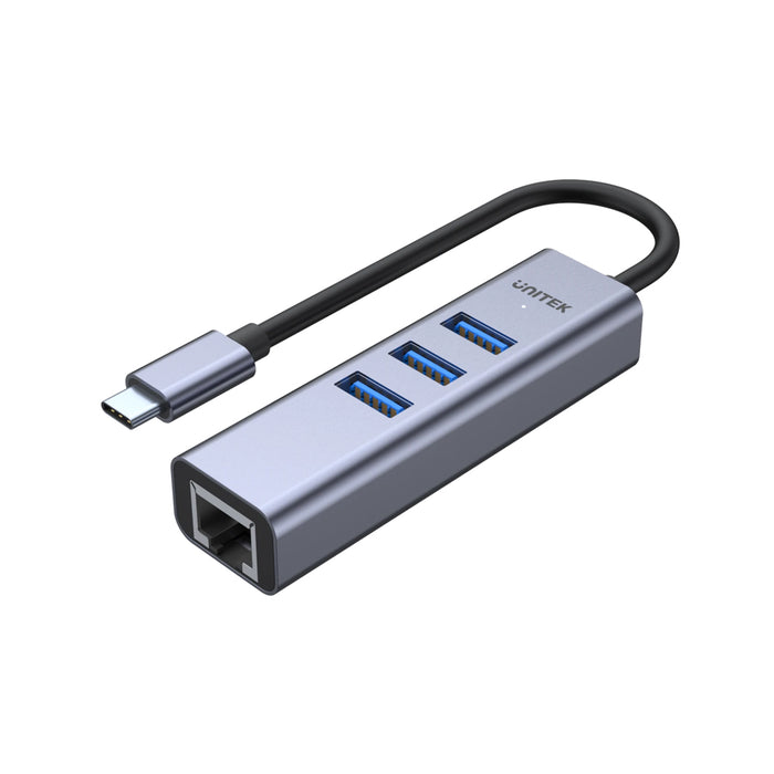 Unitek H1904A USB3.0 Type-C Hub 3x USB & Gb Lan