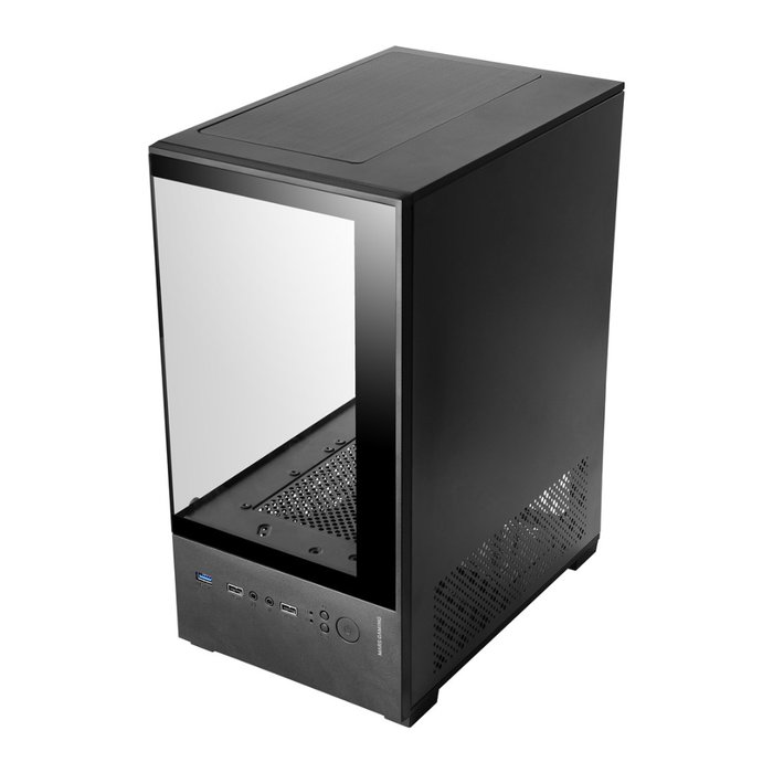 Mars PC Case Gaming MC-VIEW2 Mini Tower Black