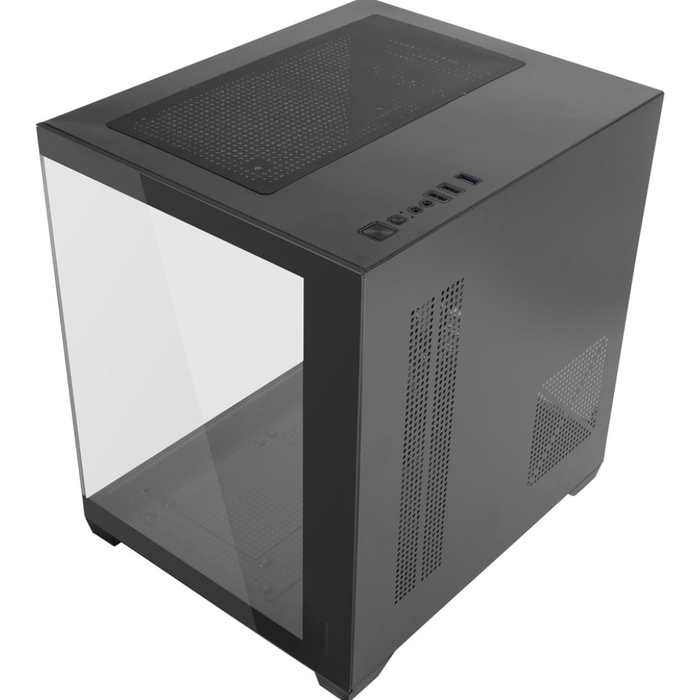 Mars PC Case Gaming MC-VIEW2 Mini Tower Black