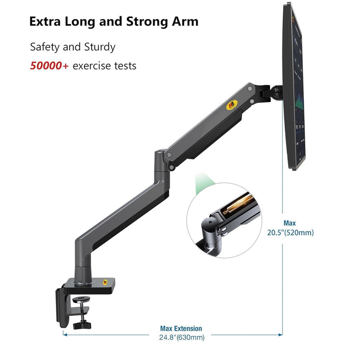 NBmounts Desk Mount G45 Extra Long Arm