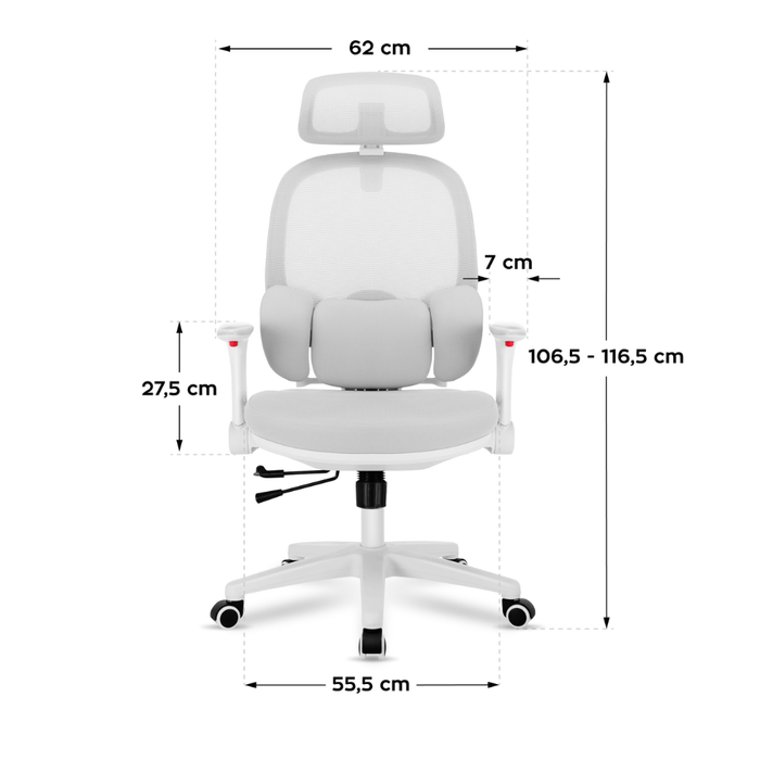 Mark Adler Junior 6.3 Ergonomic Children's Chair Grey