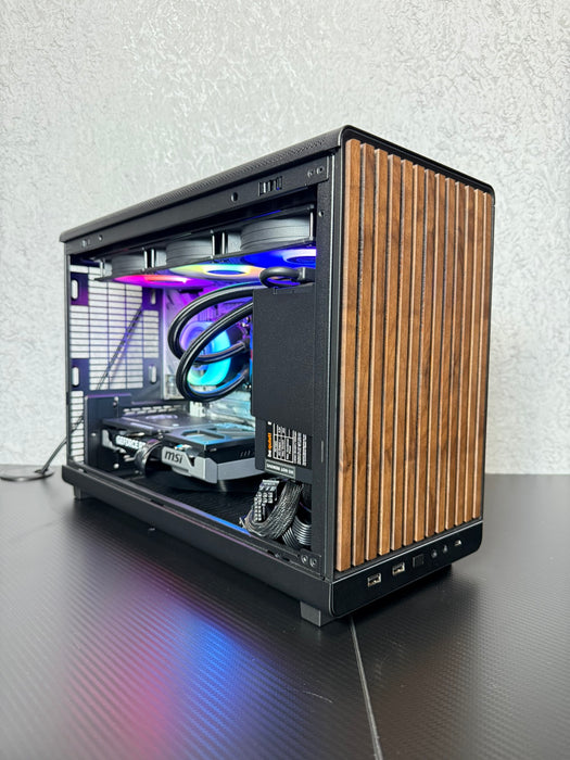 Lian Li PC Case A3-mATX Micro Tower Glass Side Panel Brown