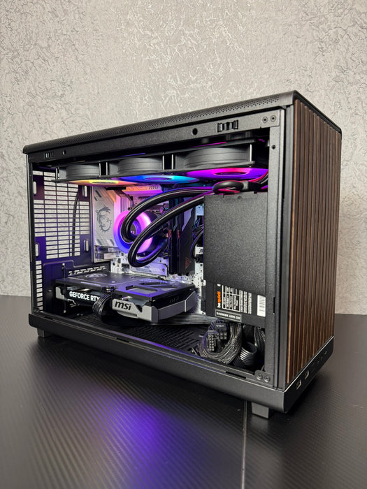 Lian Li PC Case A3-mATX Micro Tower Glass Side Panel Brown