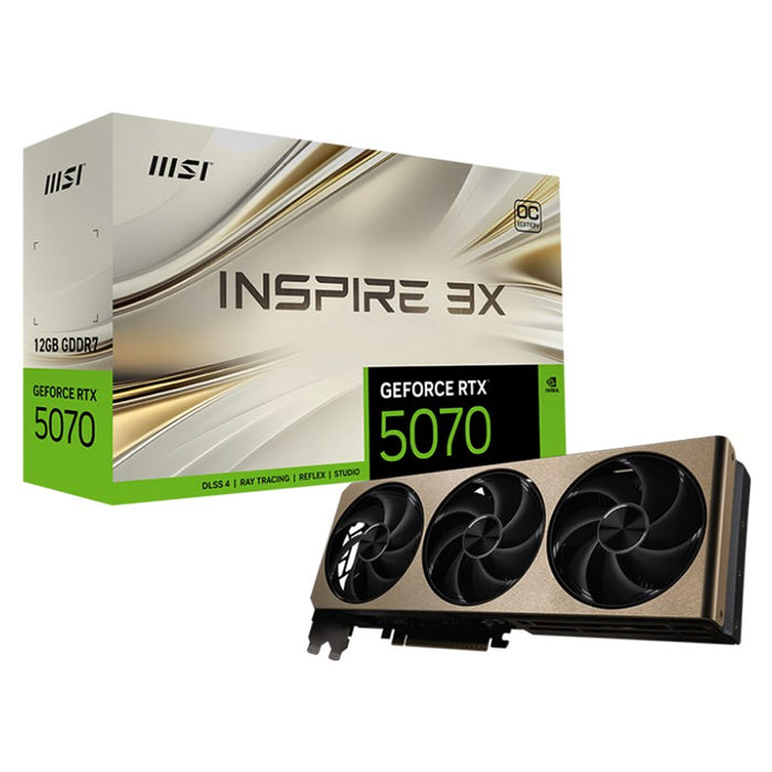 MSI INSPIRE 3X GeForce RTX 5070 OC 12GB