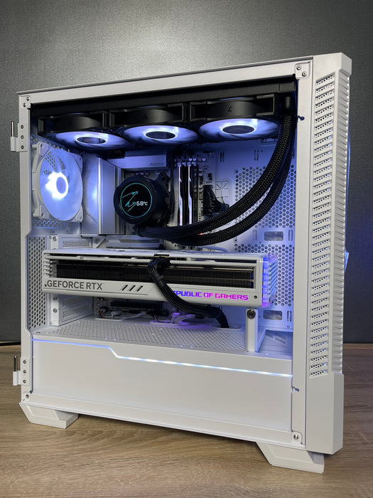 Custom Gaming PC/ The All White/ i7-14700F/ 32GB DDR5/ 1TB NVMe/ RTX 4070 SUPER