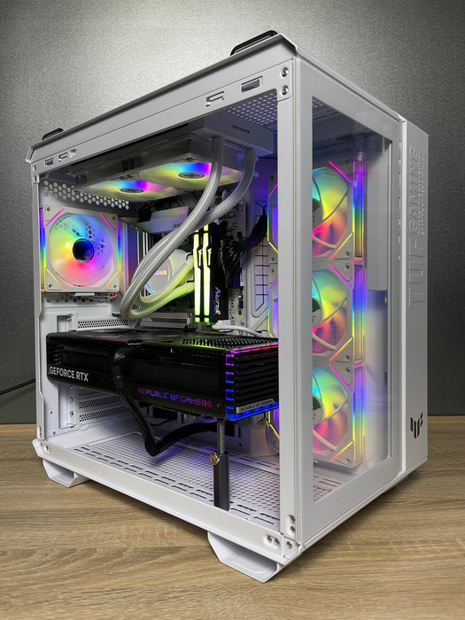 Custom Gaming PC/ The All White - All Asus/ i9-14900KF/ 32GB/ 1TB SSD NVMe/ RTX 4070 Ti SUPER