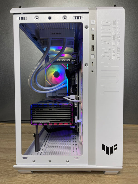 Custom Gaming PC/ The All White - All Asus/ i9-14900KF/ 32GB/ 1TB SSD NVMe/ RTX 4070 Ti SUPER