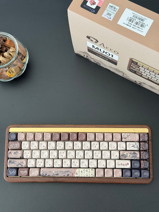 Akko Mechanical Wireless Wooden Keyboard MU01 Mountain Seclusion