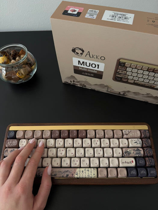 Akko Mechanical Wireless Wooden Keyboard MU01 Mountain Seclusion