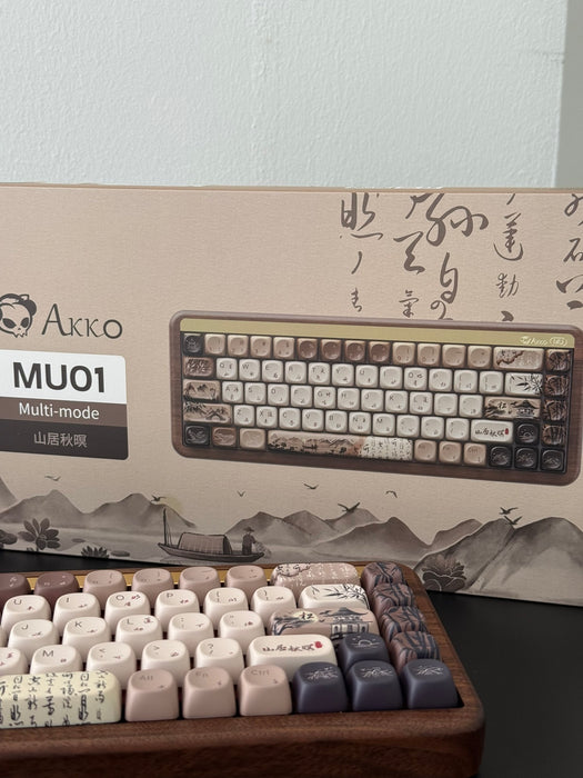 Akko Mechanical Wireless Wooden Keyboard MU01 Mountain Seclusion
