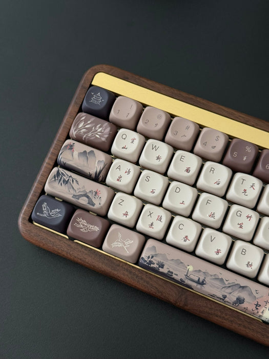 Akko Mechanical Wireless Wooden Keyboard MU01 Mountain Seclusion