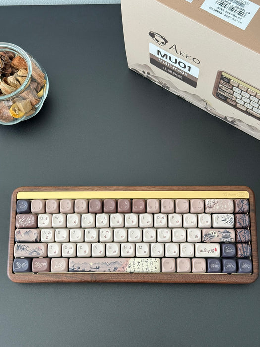 Akko Mechanical Wireless Wooden Keyboard MU01 Mountain Seclusion
