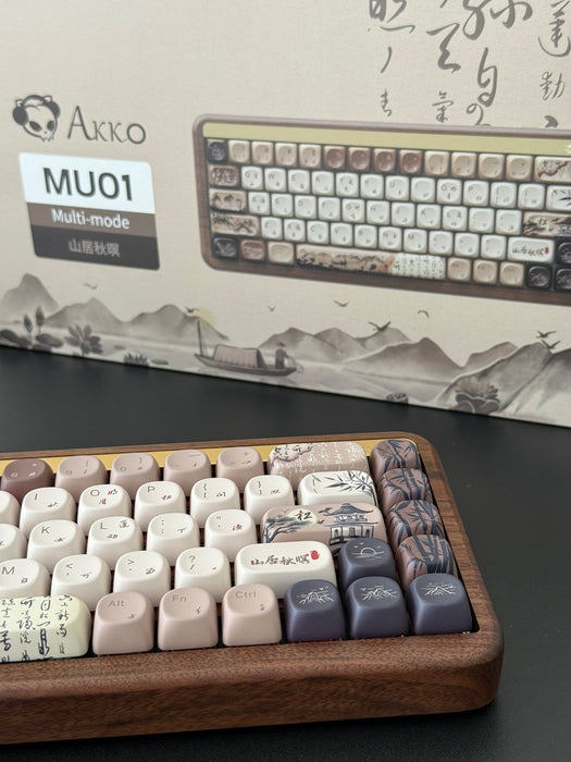 Akko Mechanical Wireless Wooden Keyboard MU01 Mountain Seclusion
