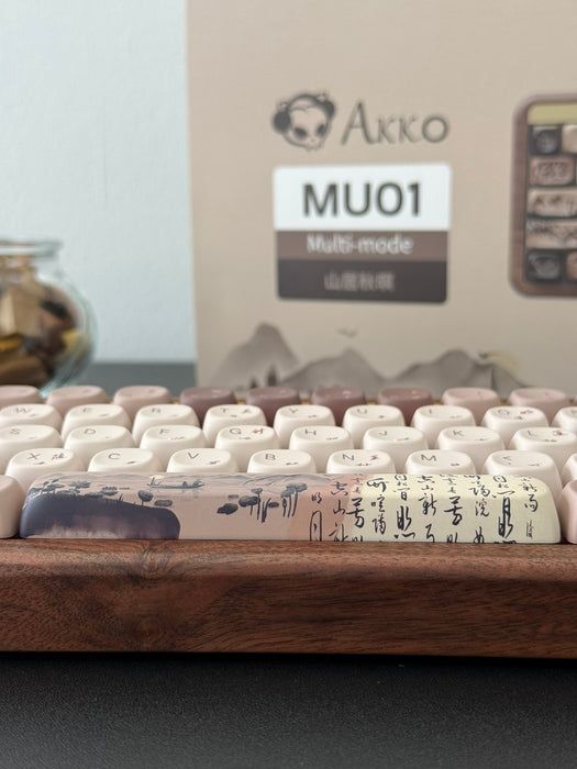 Akko Mechanical Wireless Wooden Keyboard MU01 Mountain Seclusion