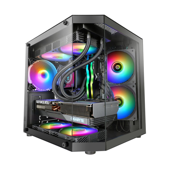 Tacens PC Case Mars Gaming MC-3TLITE Mini Tower Black