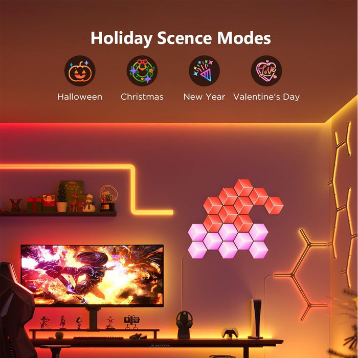 Govee Gaming Wall Glide Hexa Pro Light Panels H6066