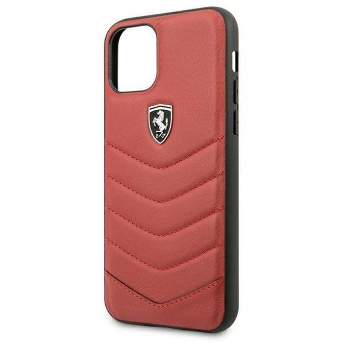 Ferrari Mobile Phone Case iPhone 11 Red Quilted