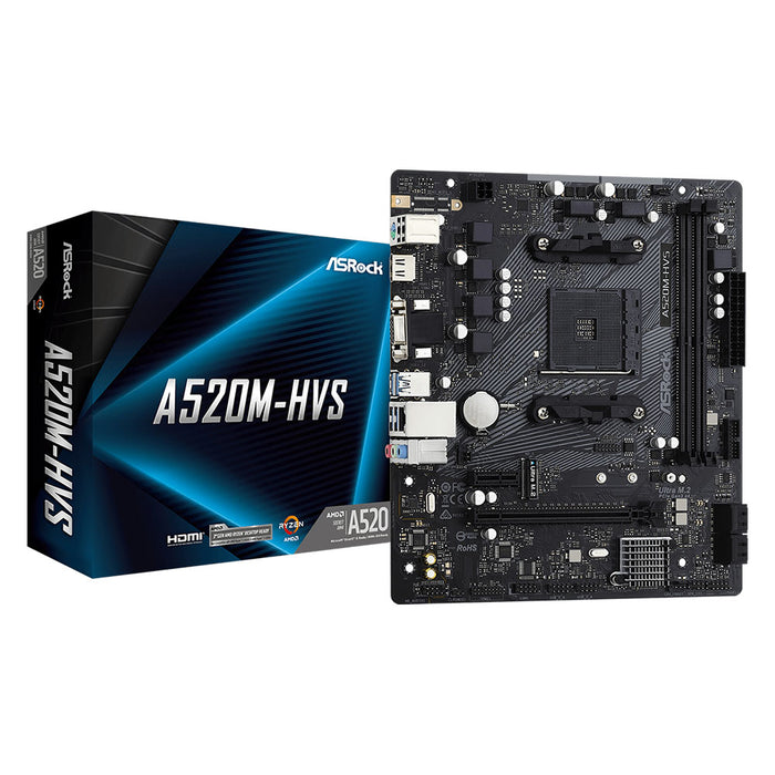 Asrock Motherboard A520M-HVS