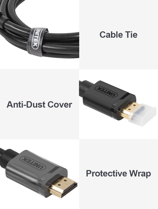 Unitek Y-C136M Premium 100% Copper HDMI Cable 1.0m