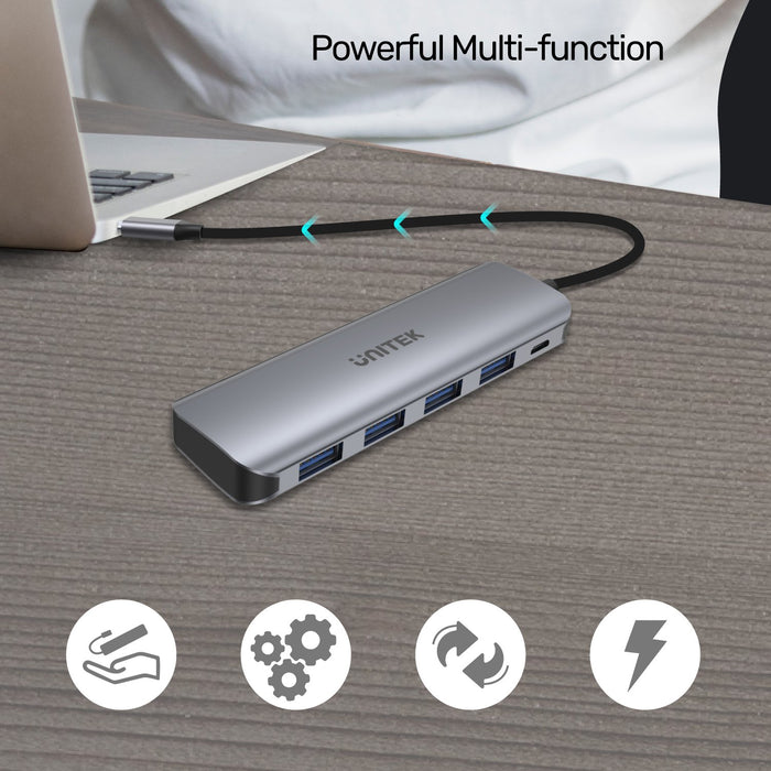 Unitek H1107A USB3.1 TypeC Hub 4Port USB with Charging Port