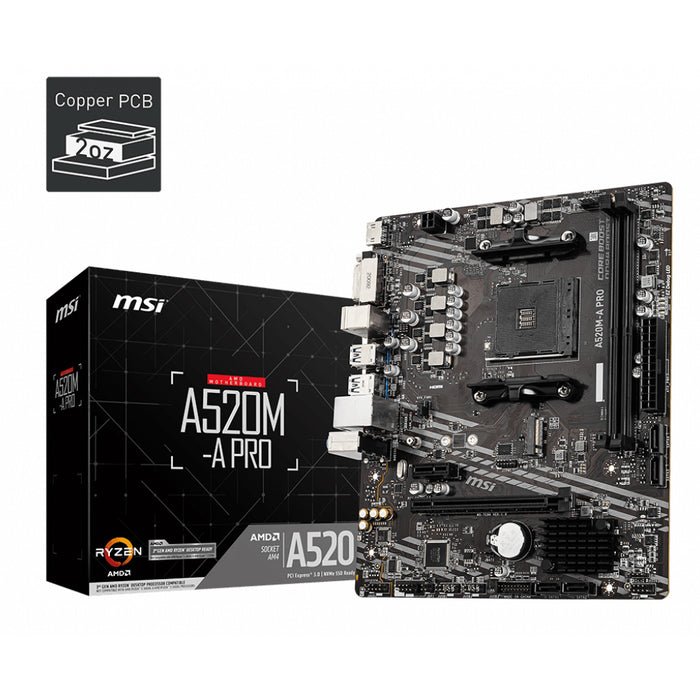 MSI Motherboard A520M-A PRO