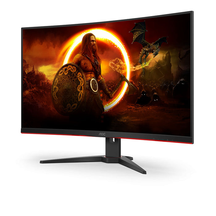 AOC Gaming Monitor CQ32G2SE/BK Curved 31.5" QHD 165Hz