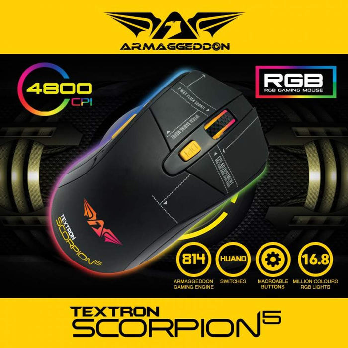 Armaggeddon Wired Gaming Mouse Scorpion 5 Pro
