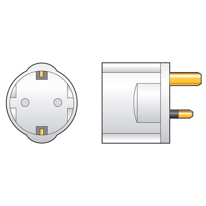 Mercury European Schuko to UK Adapter