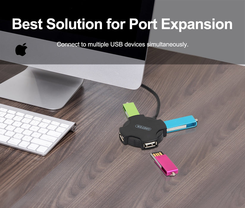 Unitek Y-2178 USB2.0 4-Port Hub with 30cm cable