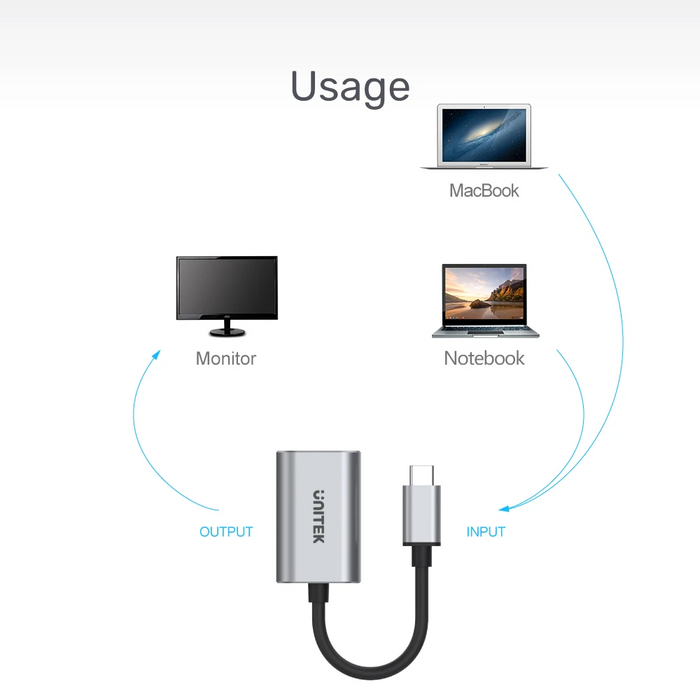 Unitek Y-6317 USB3.1 Type-C to Display Port Converter