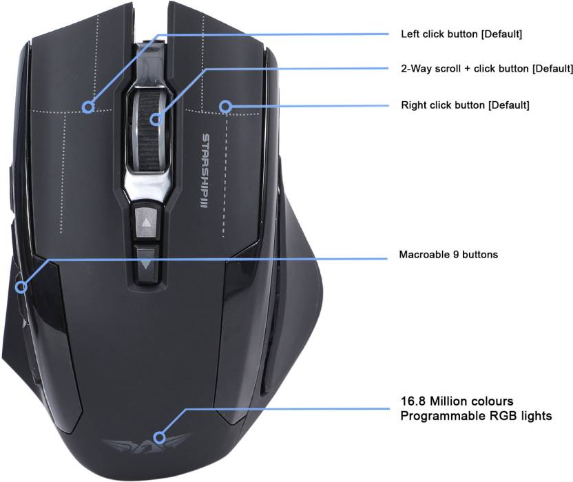 Armaggeddon Wired Gaming Mouse Starship 3 Soviets Pro